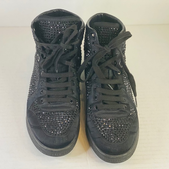GUCCI RHINESTONE SNEAKERS SIZE 10/39 1/2